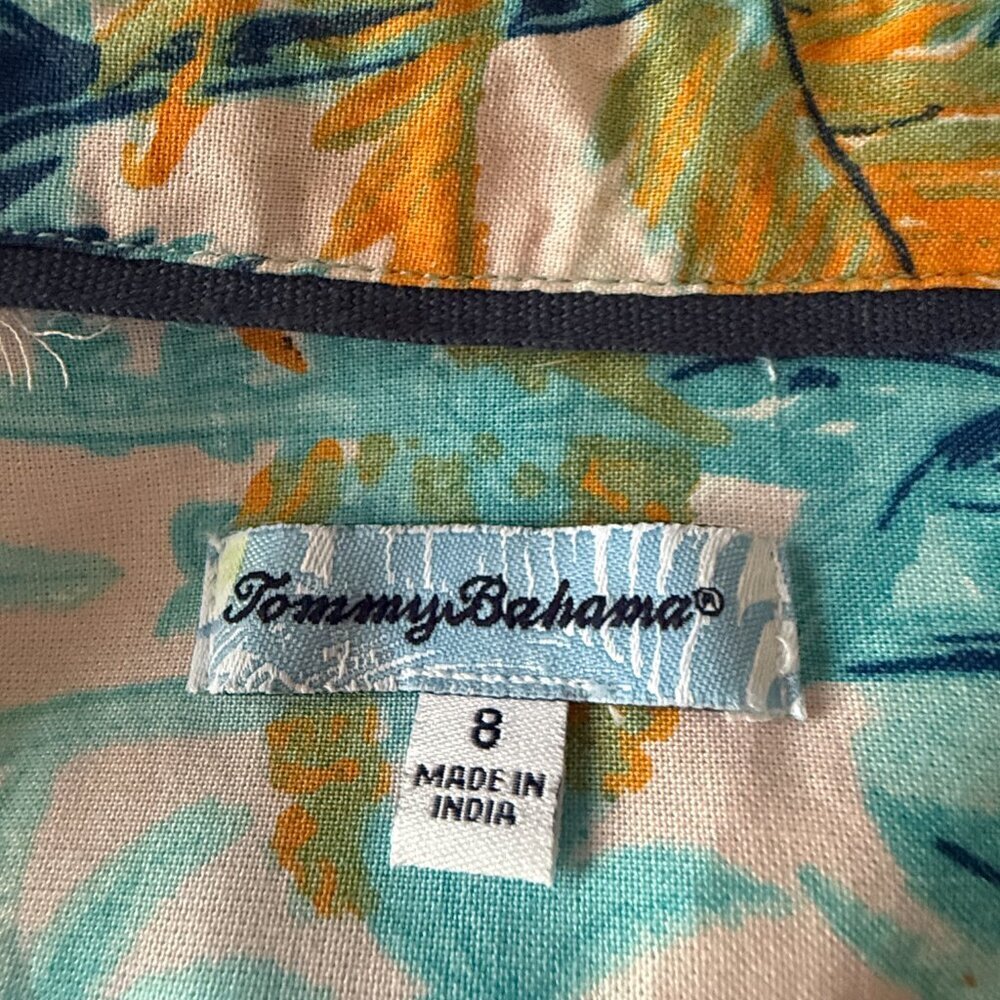 Youth Boy's 8 Tommy Bahama Woven Button-Down Shirt - Picture 4 of 6